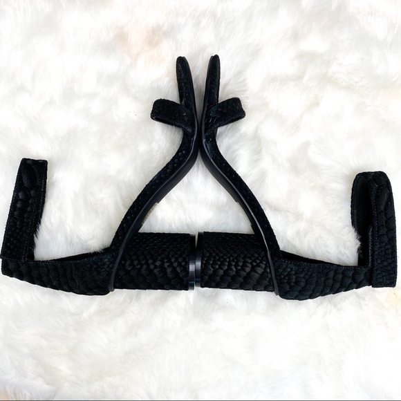 JEFFREY CAMPBELL LAURA EMBOSSED SNAKE SANDAL - Picture 4 of 11